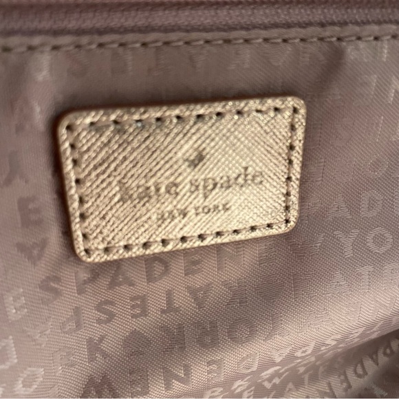 Kate Spade Rose Gold Laurel Way Greer Metallic Crossbody Bag with Chain - Picture 15 of 15